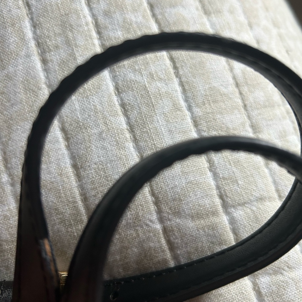 Michael Kors Black and Tan Monogram Tote - Picture 5 of 10